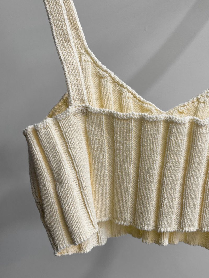 LOW KNIT BRA-TOP