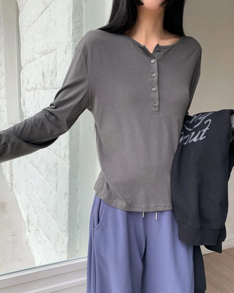 [ORIGINAL] Bath Slit Long-Sleeve T-Shirt