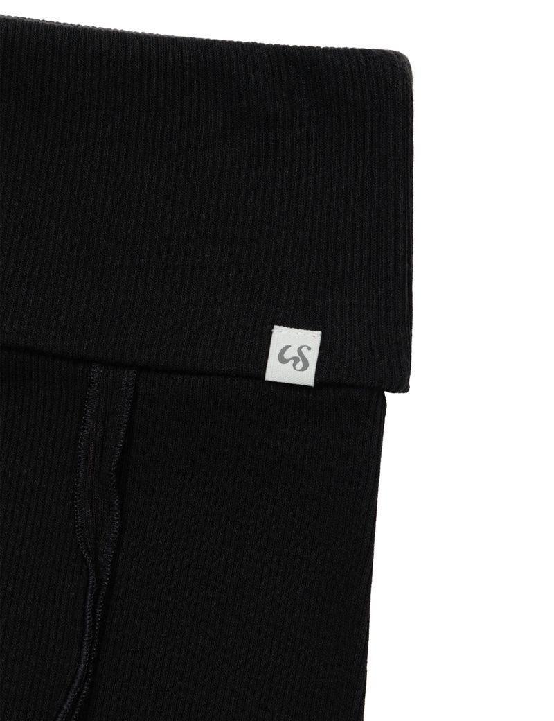 RIBBED LONG SKIRT(BLACK)