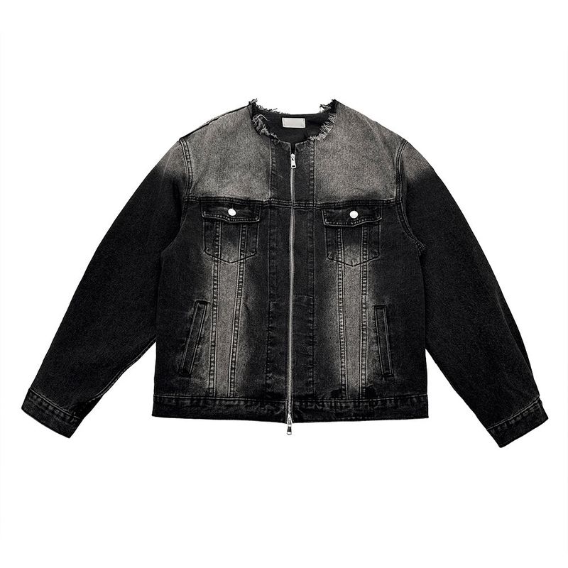 Mark Non Collar Denim Jacket