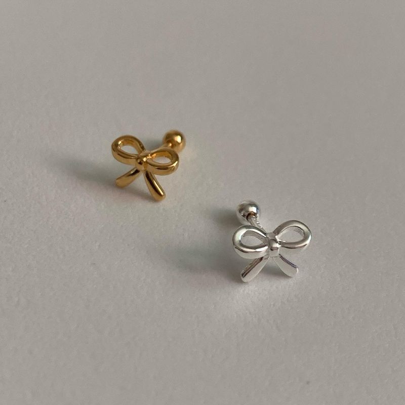 dearmerry（ディアメリー）の「(silver925) ラブリーリボンピアス type1 *gold（アクセサリー）」