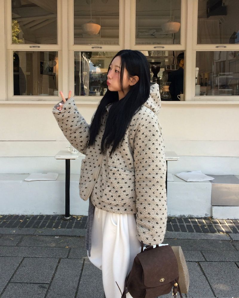 [ORIGINAL] Heart Dot Wool Jumper
