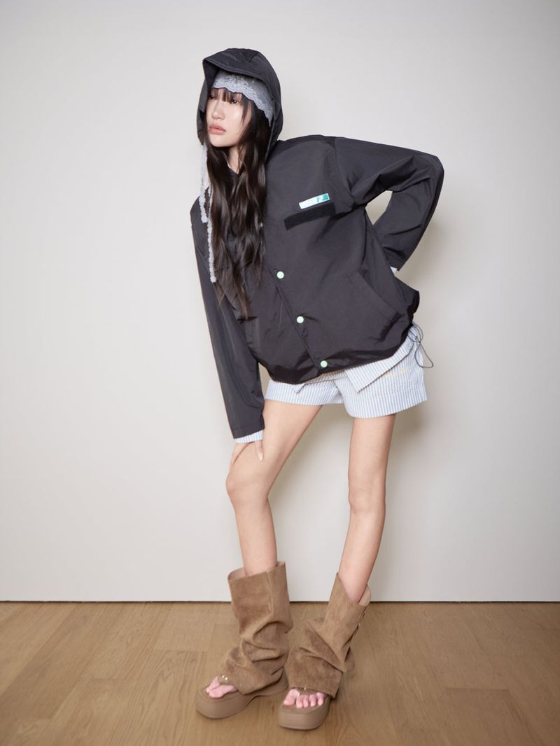 Hooded Windbreaker