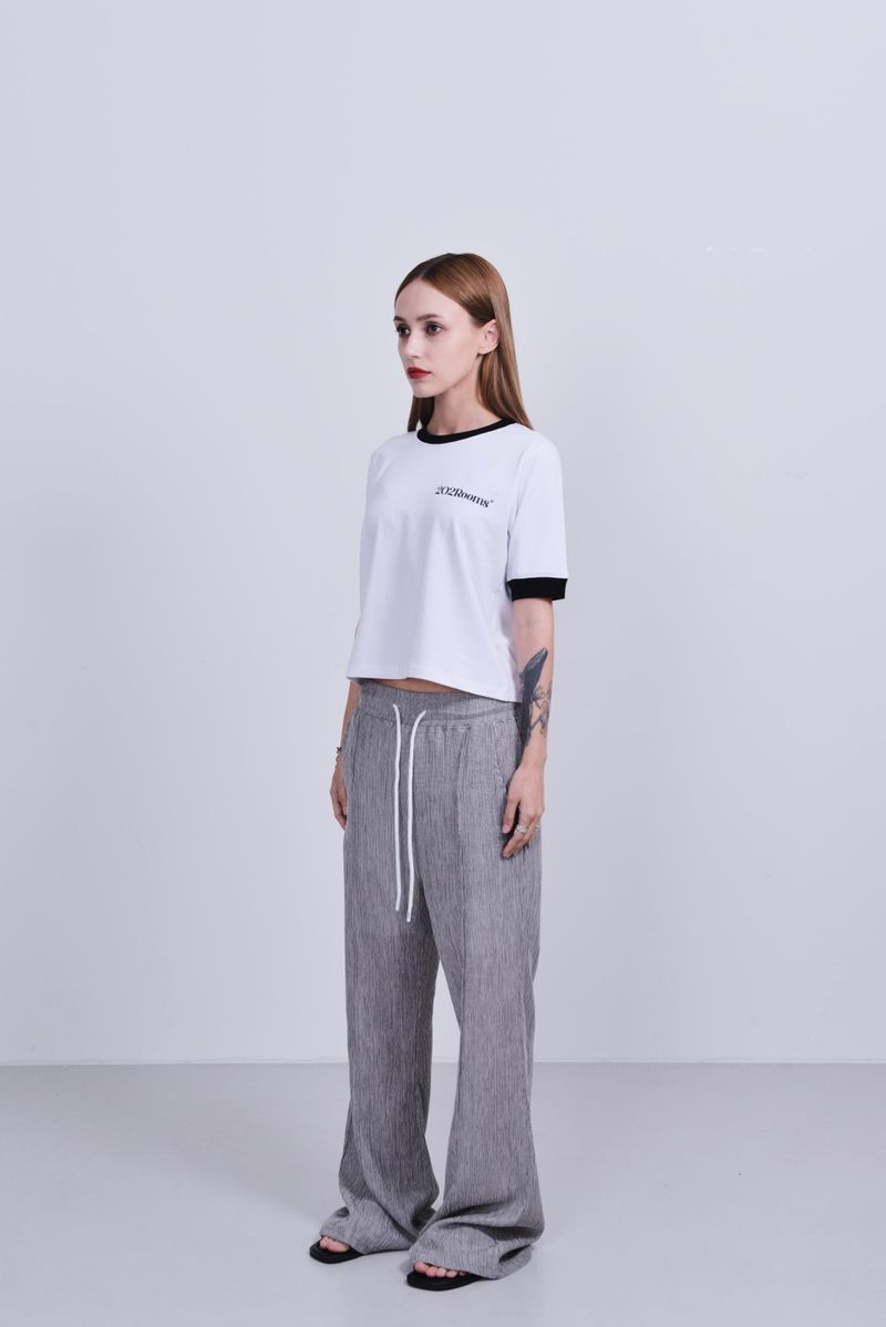 banding bootcut pants