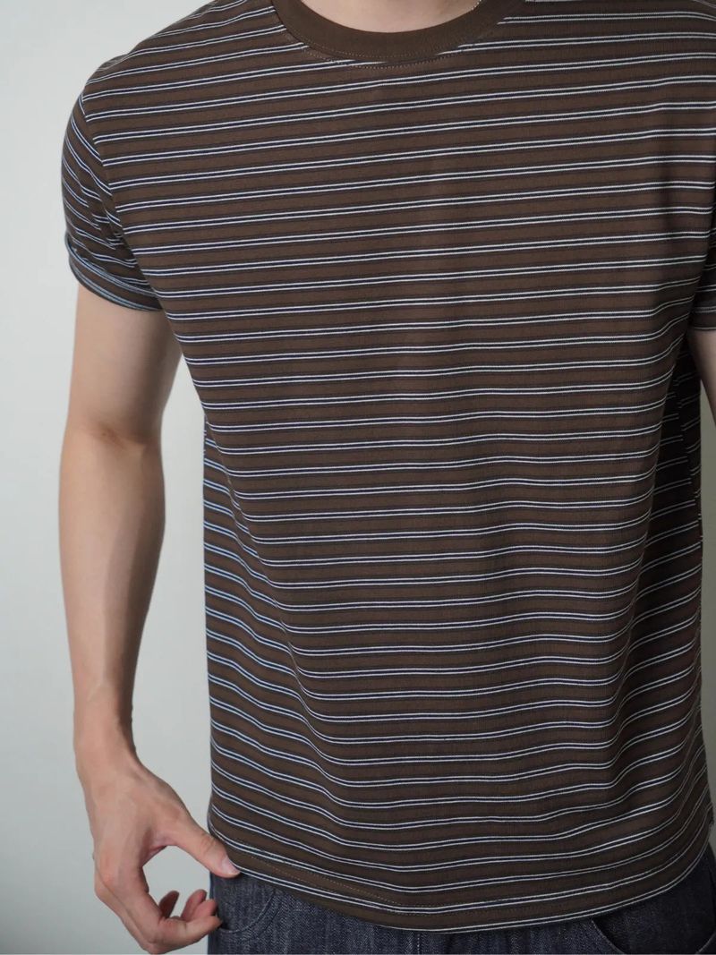 TP9 Slim-Fit Cropped Striped Top