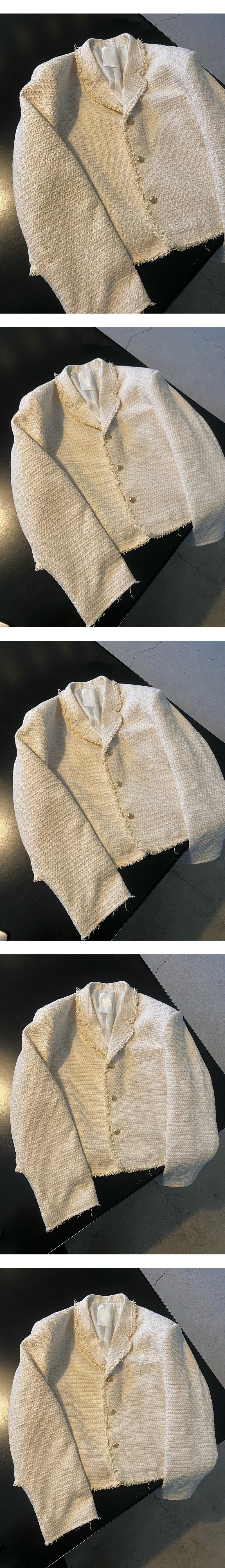 [S/F] Tail cutting tweed jacket(2color)