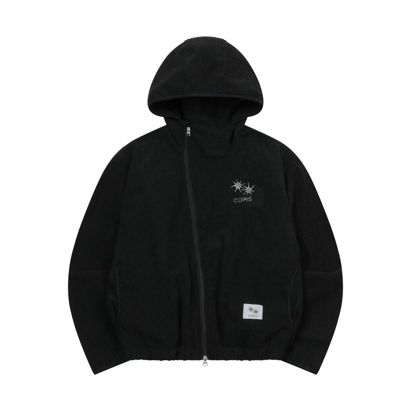 COIRIS（コイリス）の「VEILED UNBALANCE 2-WAY HOOD ZIP-UP UNISEX（Tops）」