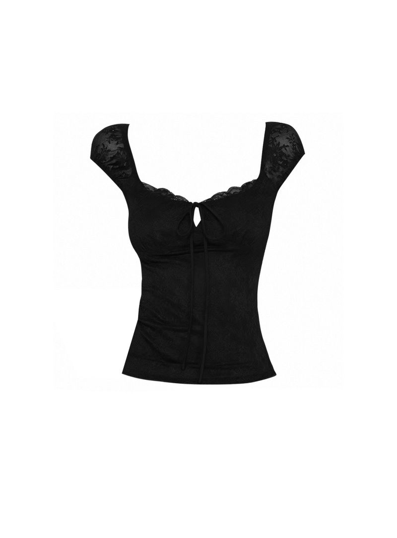 like feminine lace top(2 color)