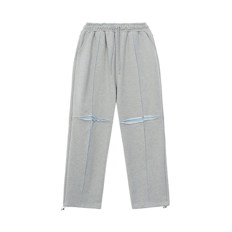 [ULKIN] Cross Low-Edge Sweat Pants_Gray
