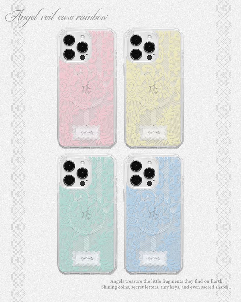 SOLARBEEAM（ソーラービーム）の「[magsafe]Angel Veil Lace Gel Hard Phone Case（Smartphone Accessories）」