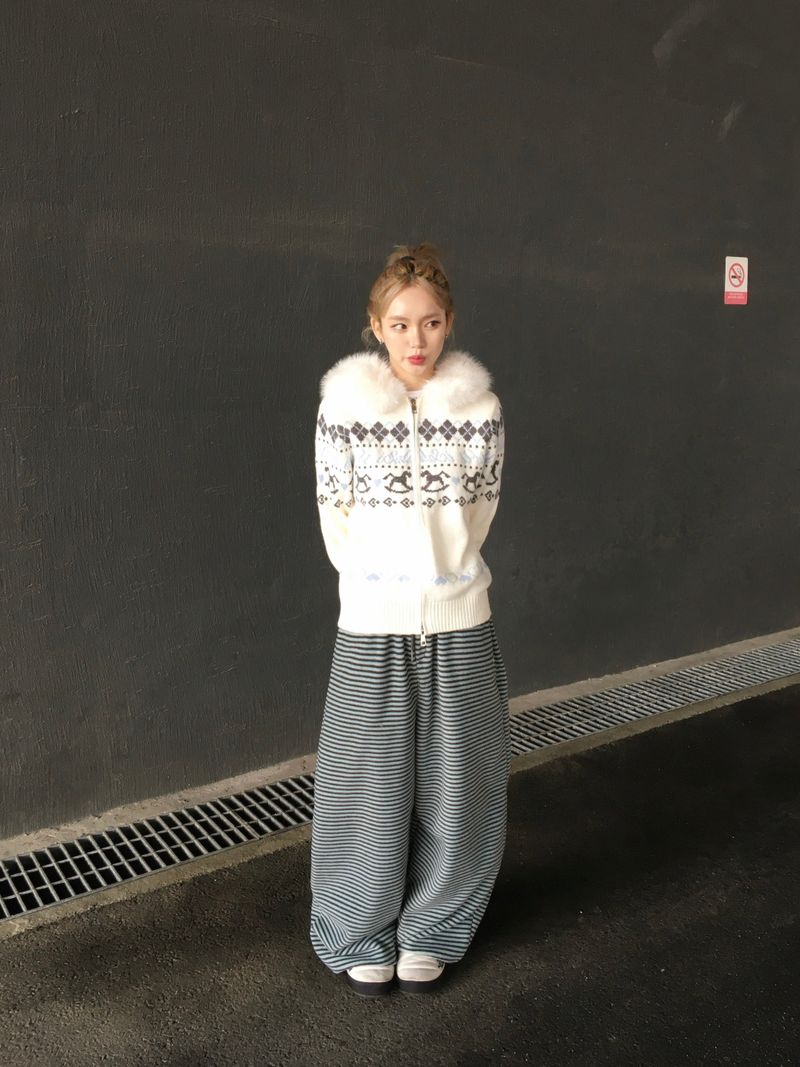 [Ritcore MADE] Striped Fleece Pants (3c)