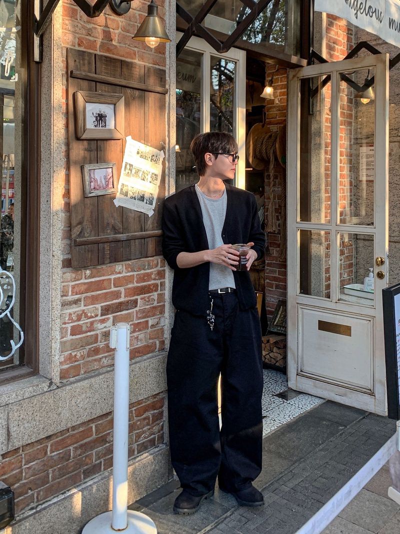 [Premium] Clean Wool Knit Cardigan