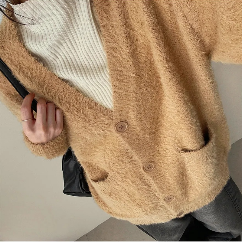 Onp Pocket Angora Cardigan