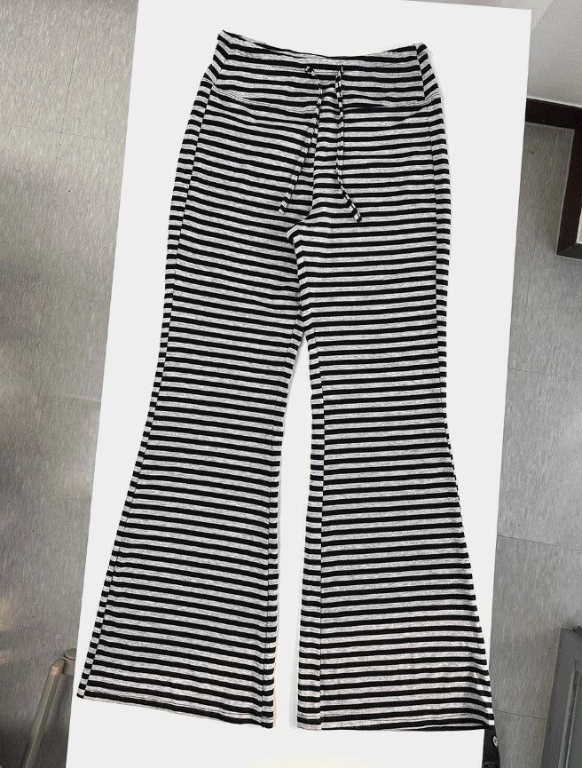 Mono Stripe Banding Pants