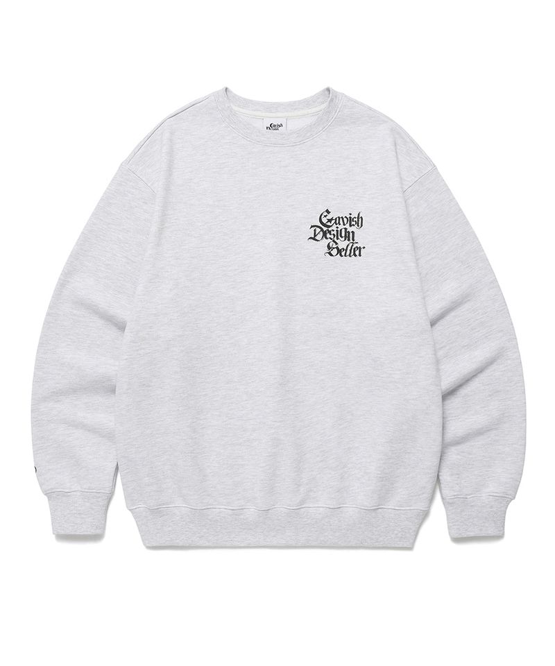 cavish（カビシ）の「GOTHIC SELLER LOGO SWEATSHIRT LIGHT GREY(CV2ESUM443A)（Tops）」