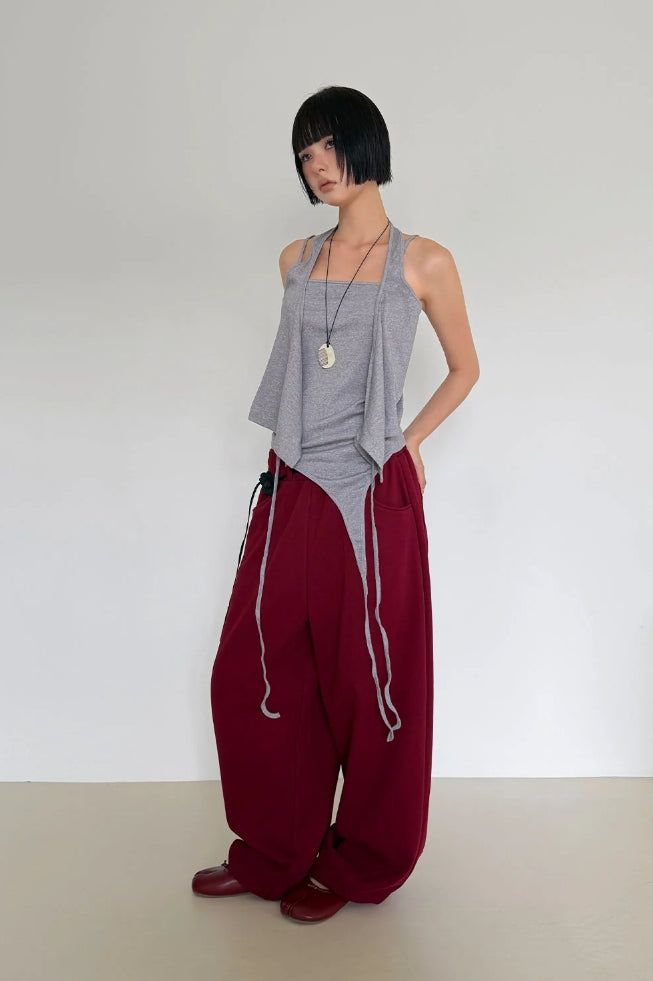 (2-way) WRAP HALTER SLEEVELESS