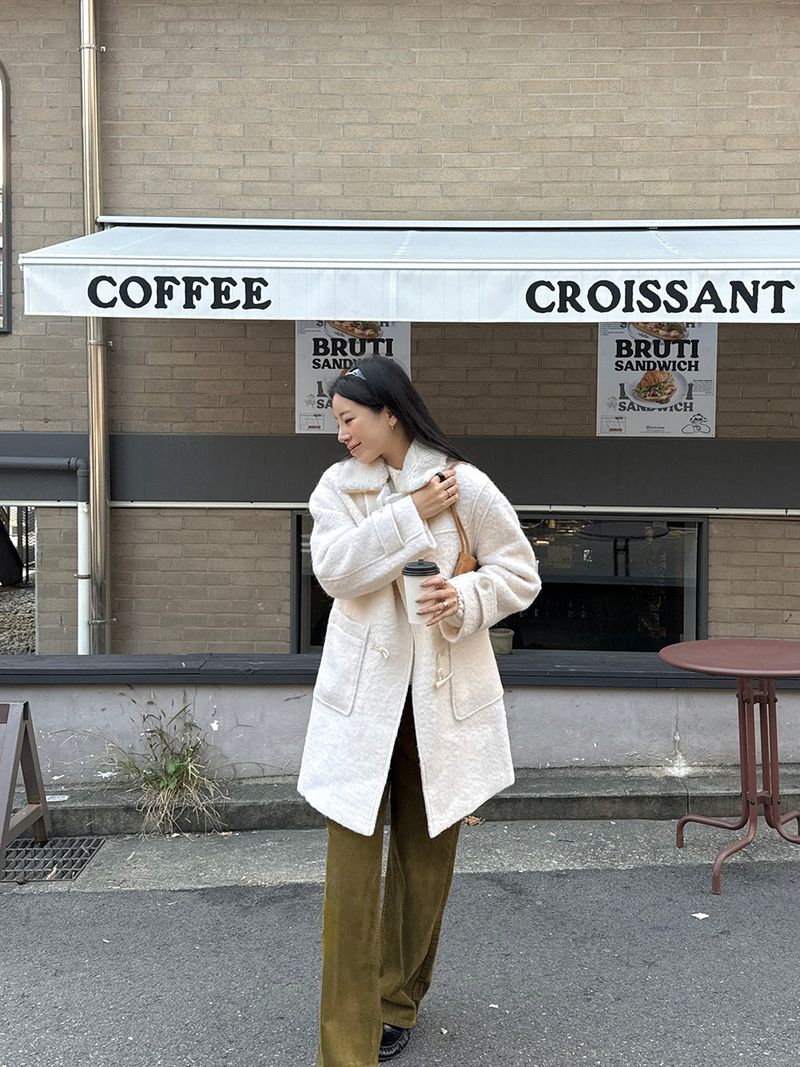 [MADE] ROIT WOOL ALPACA HANDMADE SHEARLING KARA COAT