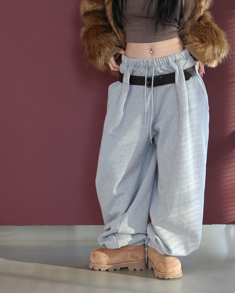 Belt SET Napping Jogging Pants
