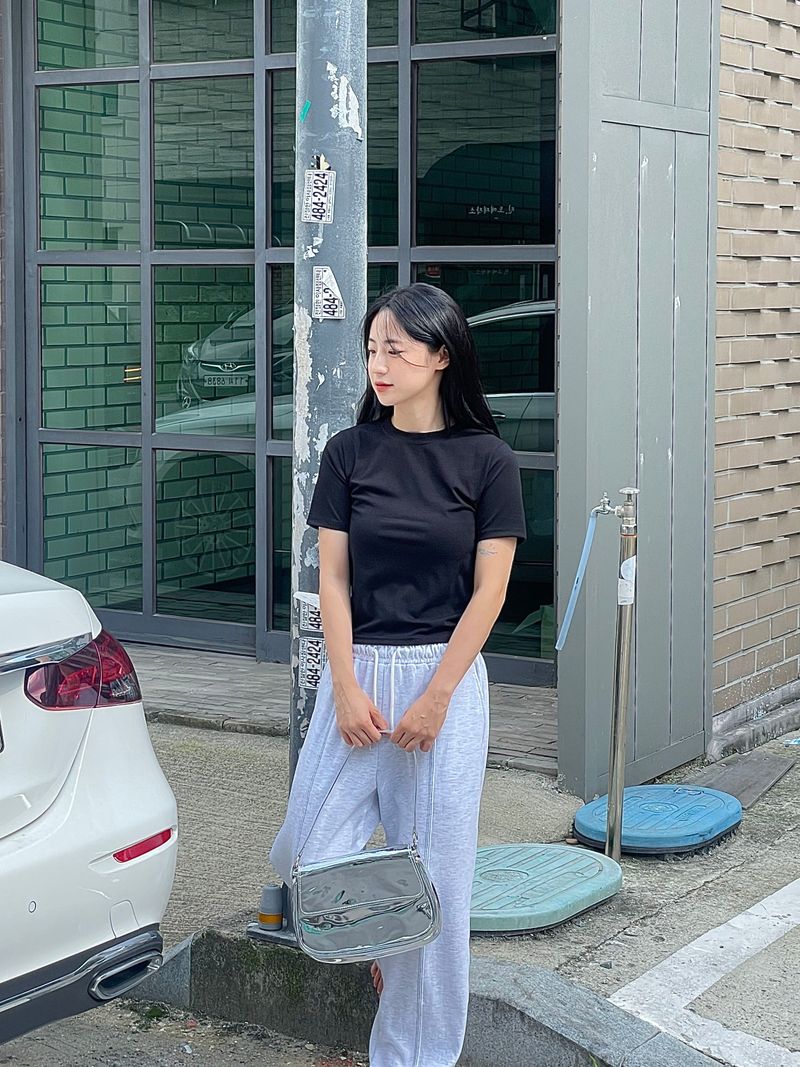 Tight slim half T