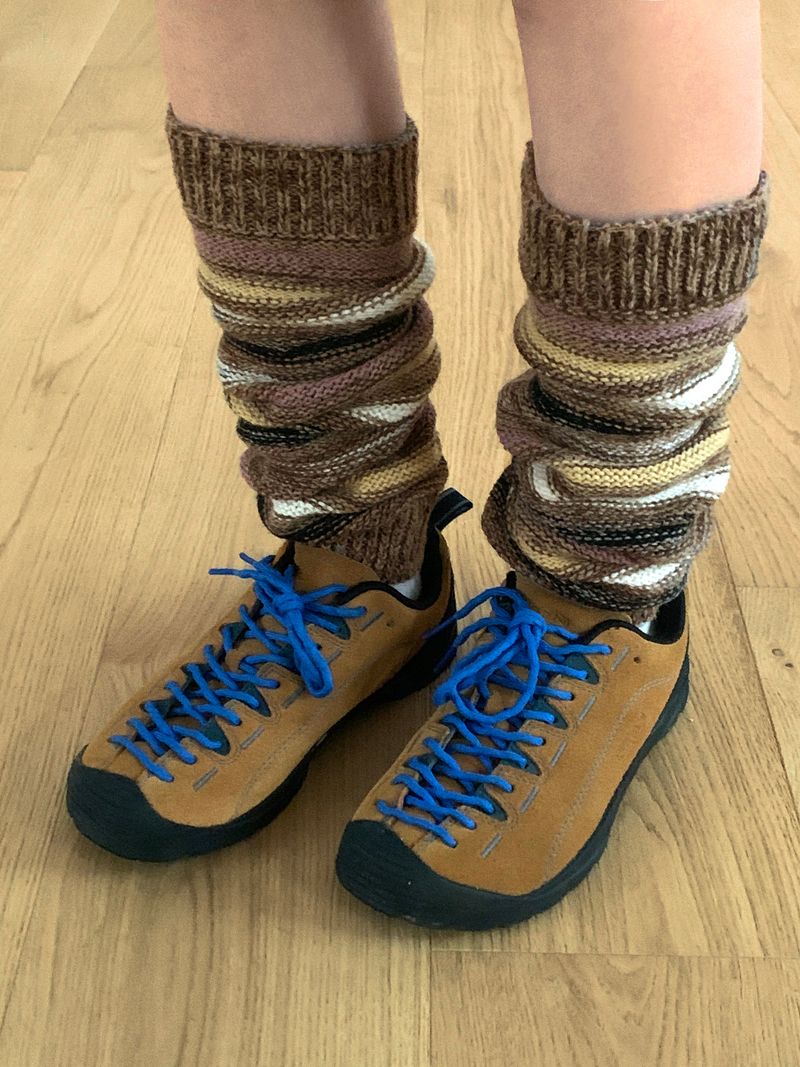 モゼンビンテージストライプレッグウォーマー
