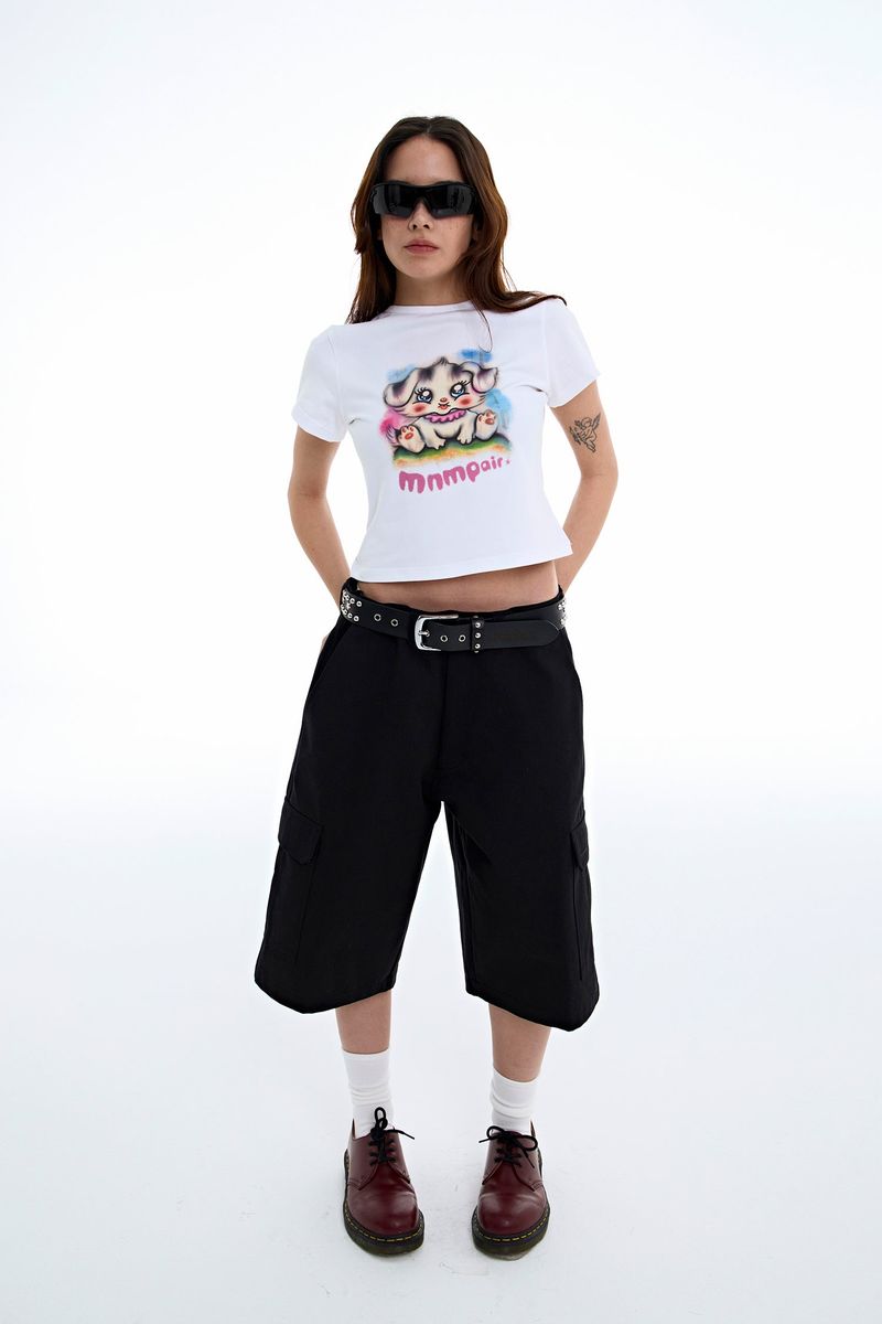 Cargo Bermuda Shorts Black
