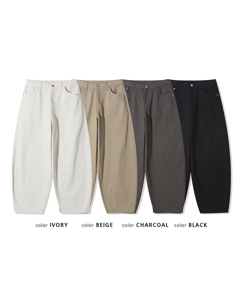 Nevis Cotton Wide Curved Pants