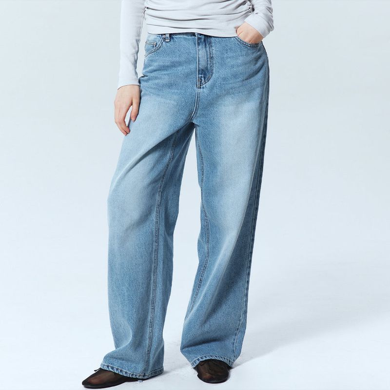 NICK&NICOLE(ニック&ニコール)の「MINIMAL BRUSHED DENIM PANTS_BLUE(Pants)」