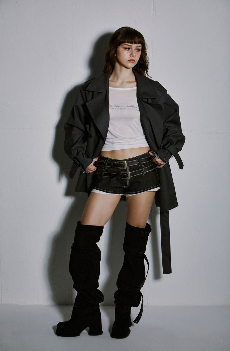 SHORT TRENCH COAT
