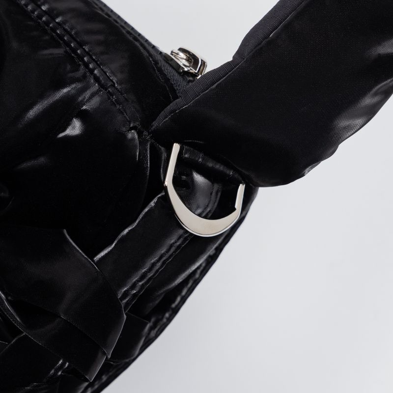 Knotted Micro Padding Bag (Glossy-Black)
