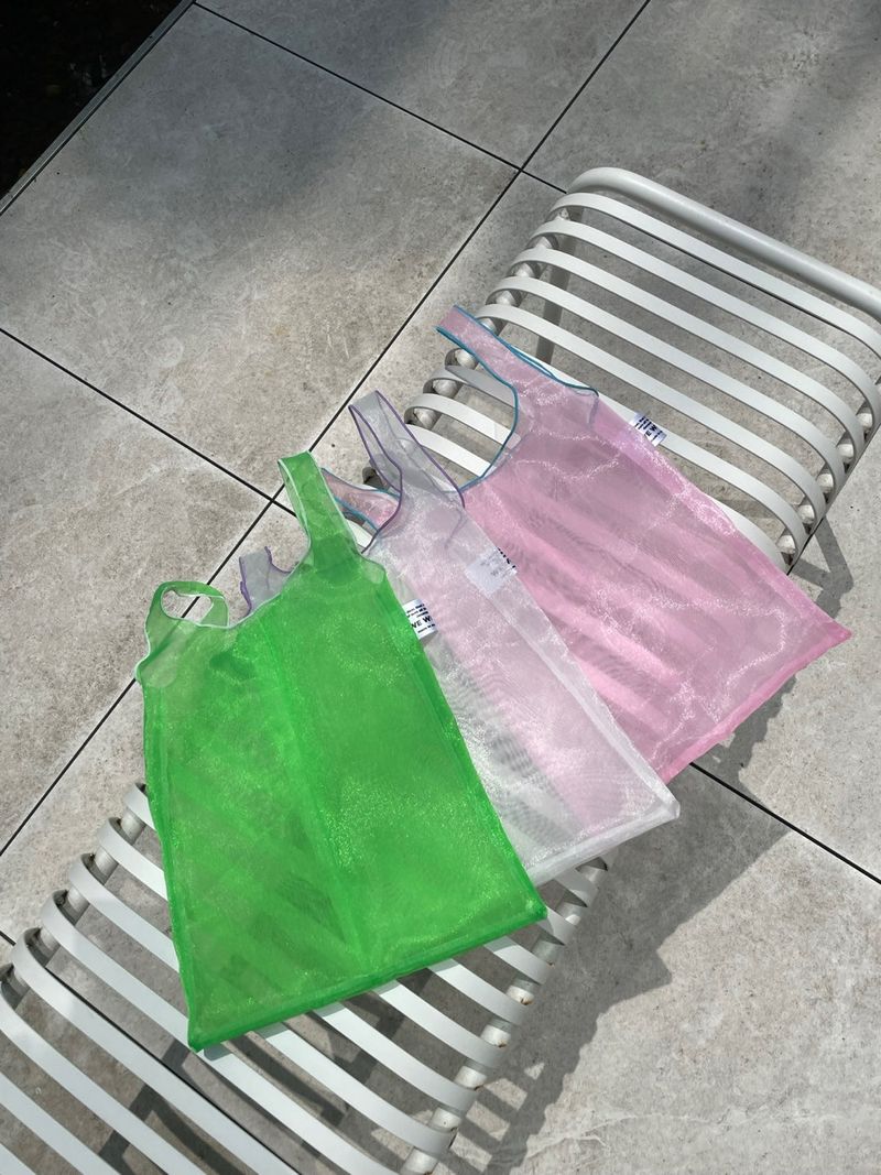 organza shopping basket