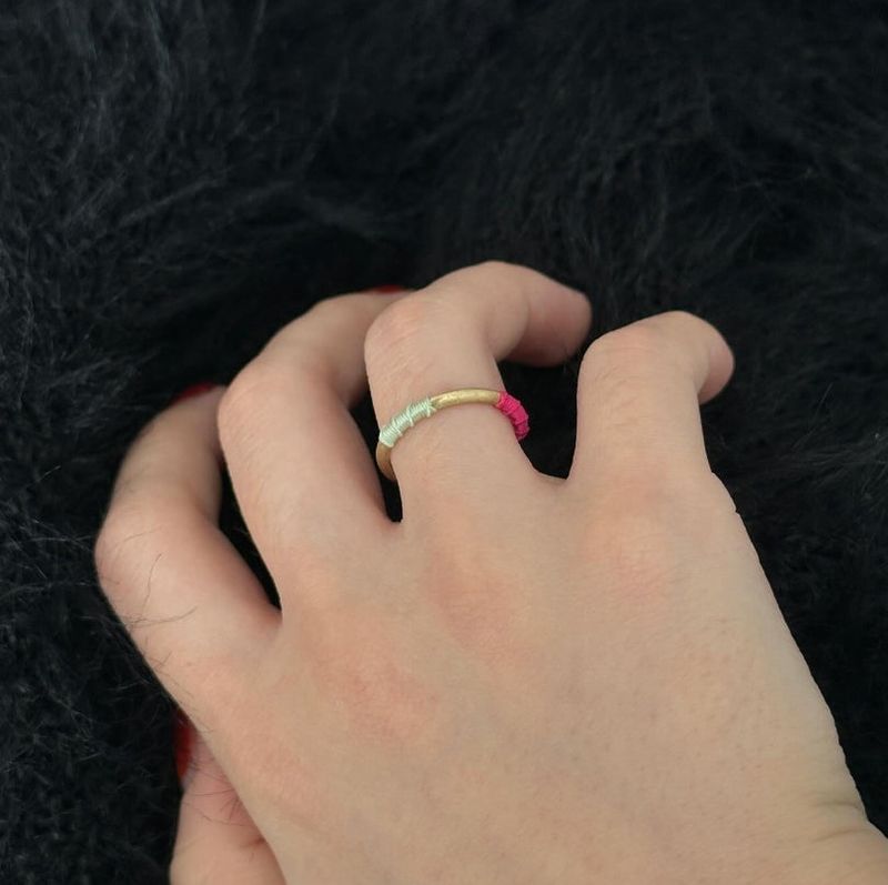 [CCNMADE] Matching Ring_Type02 (CherryPink+Light Mint))