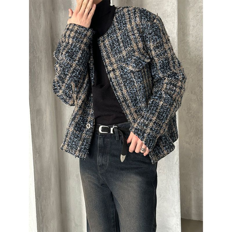[F/W] Check two pocket tweed jacket(2color)