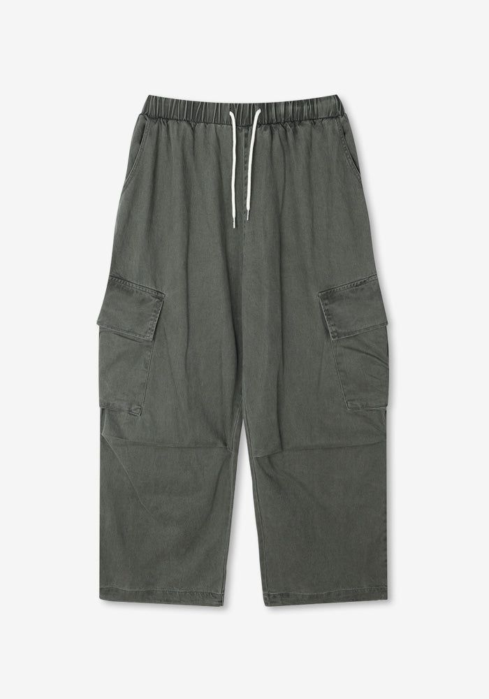 LA Stone Washing Pigment Cargo Pants