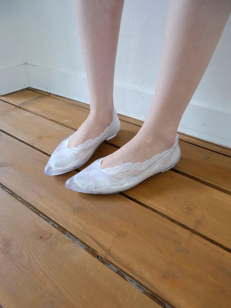 glitter jelly shoes