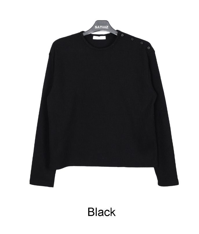 Kian Waffle Button Long Sleeve T-shirt
