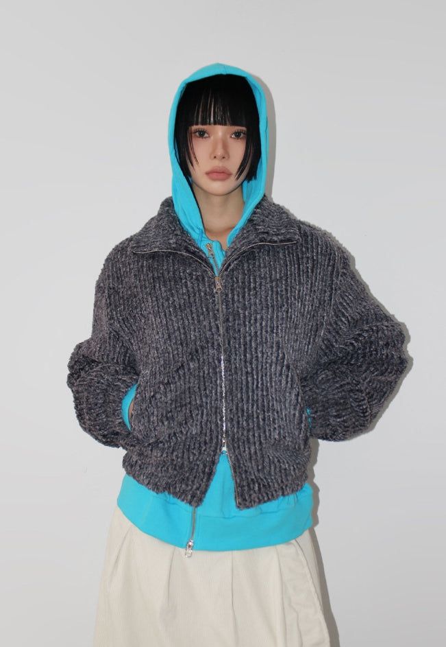 AAKE(アケ)の「PLUSH HIGH-NECK JUMPER(Jackets/Outerwear)」