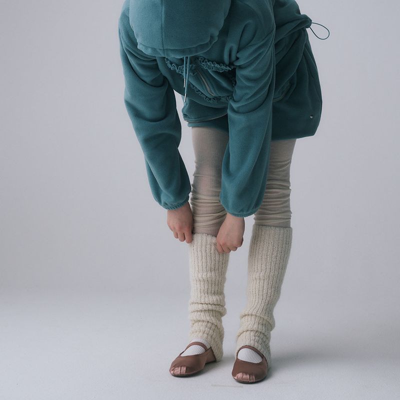 ALPACA LEG WARMERS, IVORY