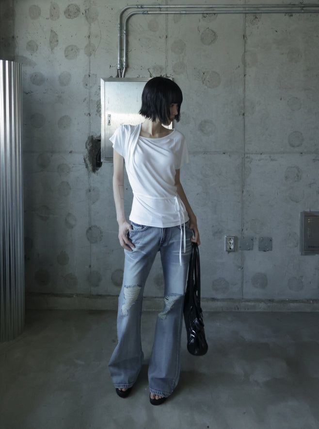 Bluven Damaged Bootcut Denim