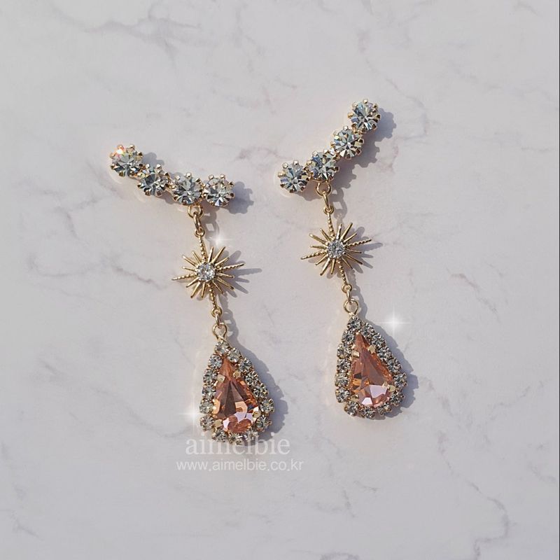 Stellar Elf Earring - Peach