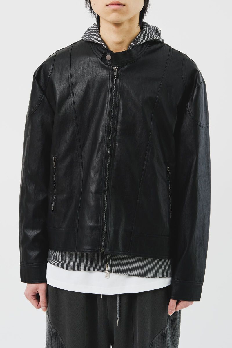 Bella Biker Leather Jacket (2color)