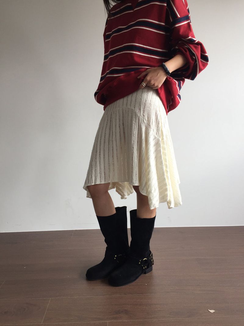 Double Buckle Suede Boots(2color)