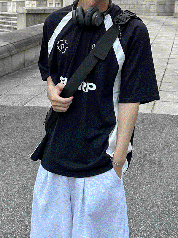 WHAT A LOOK（ワット ア ルック）の「SHARP Raglan Half T（Tops）」