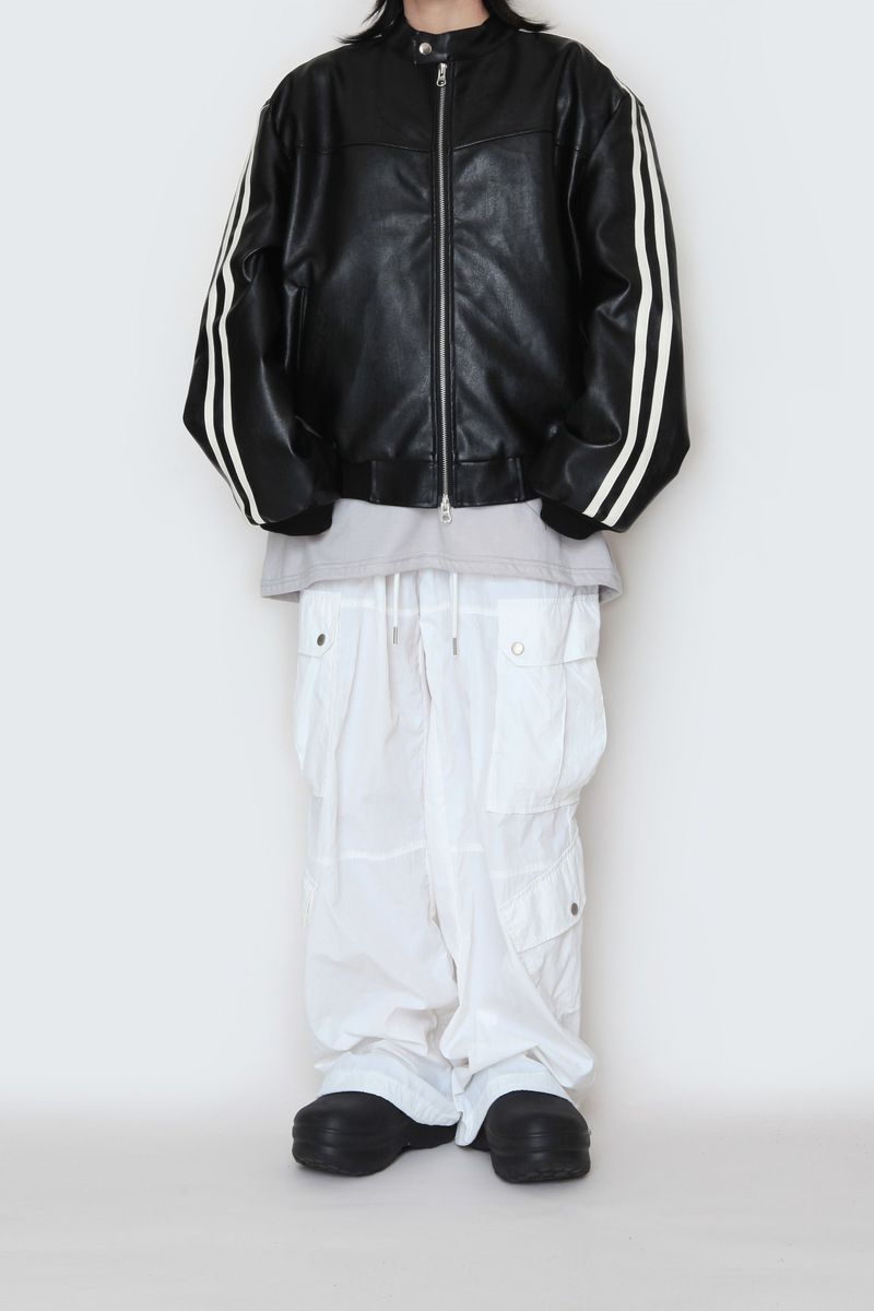 Biker Track Leather Jacket