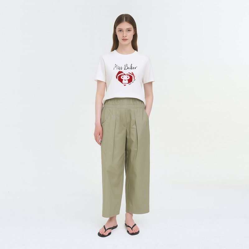 ハートベイカーTシャツ ホワイト / レッド