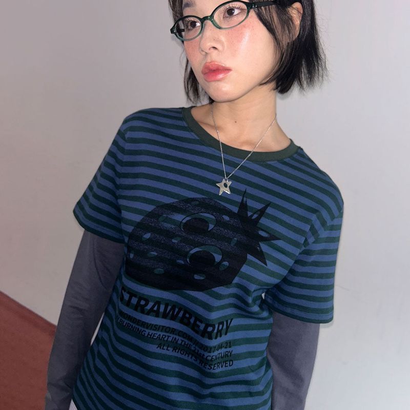 Ash Strawberry Layered LS-T  [3 color]