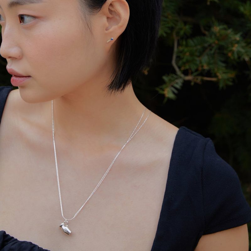 mini flower pot necklace