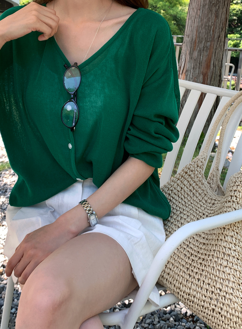 FINLEU(フィンル)の「Devon Summer Knit Cardigan / 5 colors(Tops)」