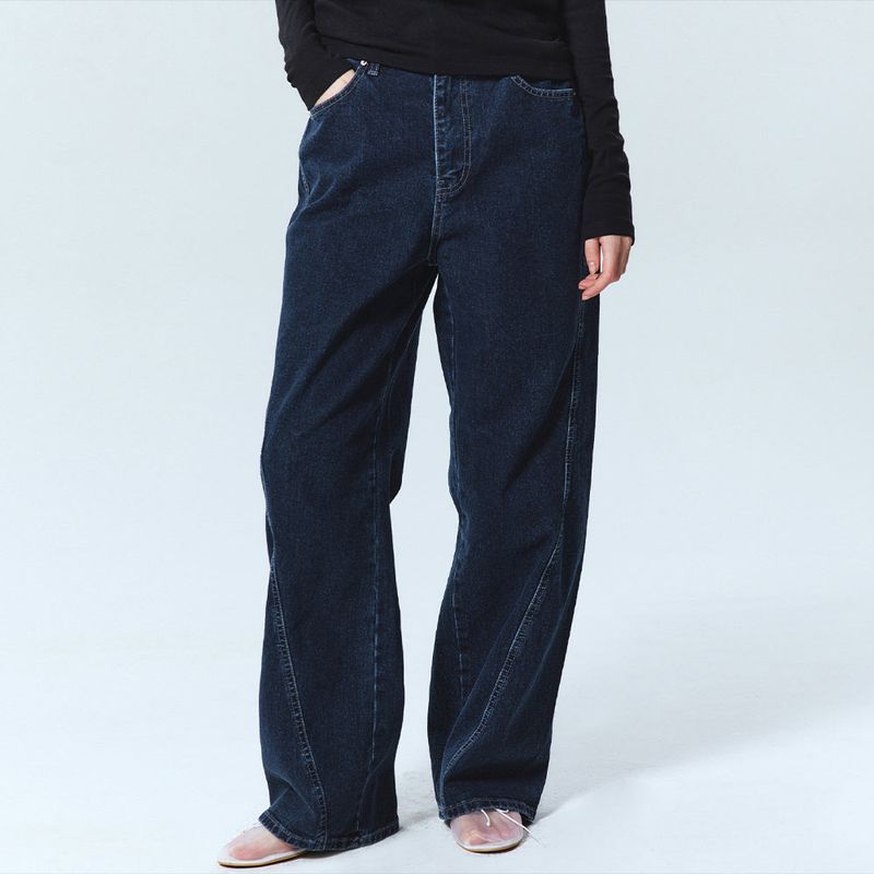 NICK&NICOLE(ニック&ニコール)の「UNIQUE REGULAR DENIM PANTS_DARK BLUE(Pants)」