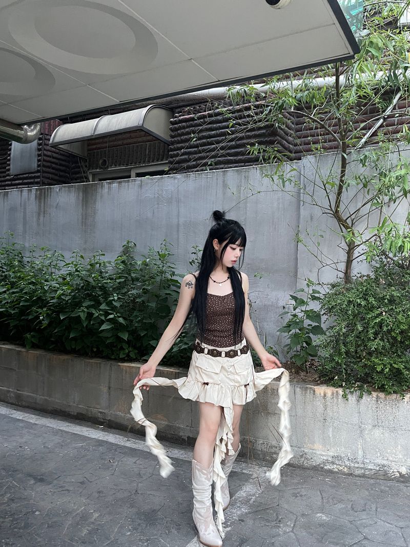 Fairy Ribbon Cargo Miniskirt