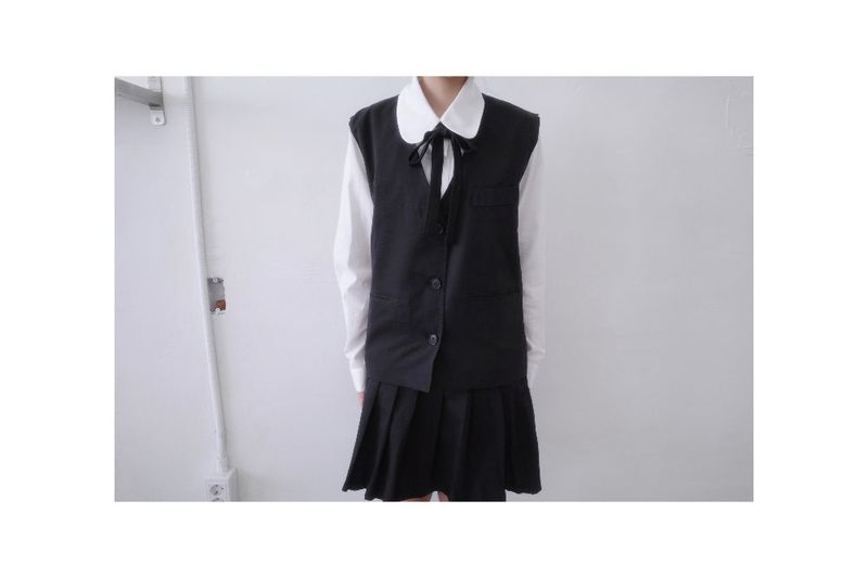 Saco Preppy Vest Two Piece (2Color)